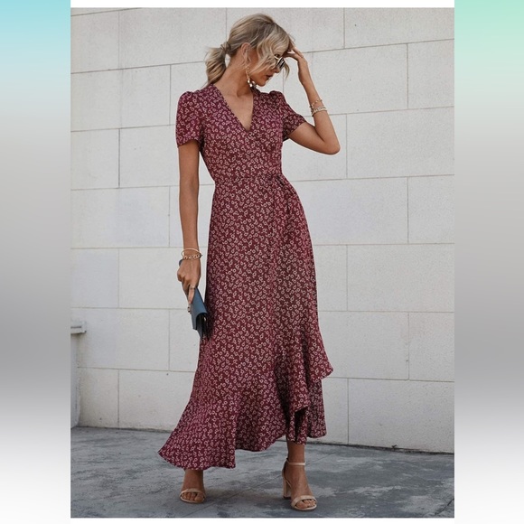 PRETTYGARDEN Dresses & Skirts - Wrap High Low Dress